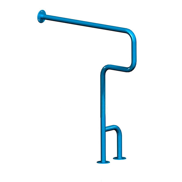 Поручень для инвалидов напольно-настенный правый ПНН-04.02.750.875.230.Н