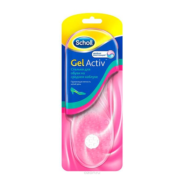 Scholl Gelactiv Стельки для обуви на среднем каблуке