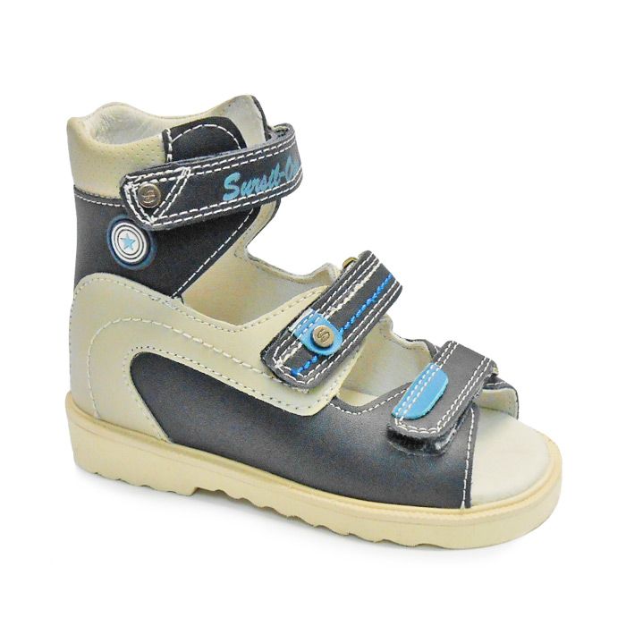 Сандали ортопедические Сурсил-Орто для мальчиков 13-118 синий/бежевый