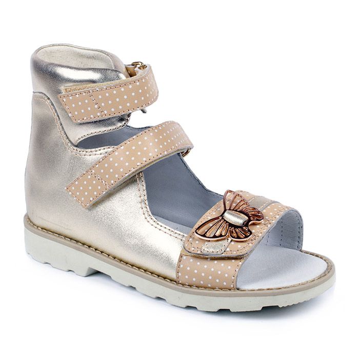 Сандали антивальгусные Ринтек для девочек 71296Z золотые