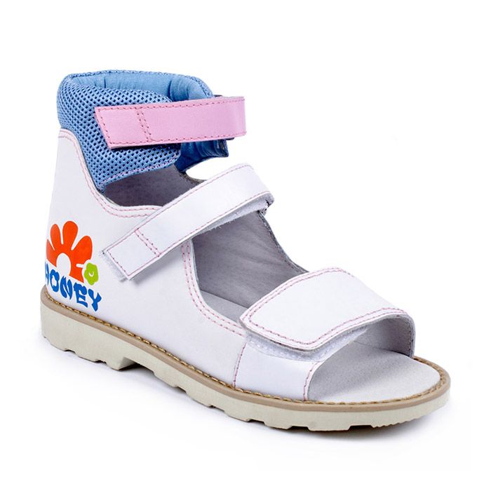 Сандали антивальгусные Ринтек для девочек71296W белый/св.голубые