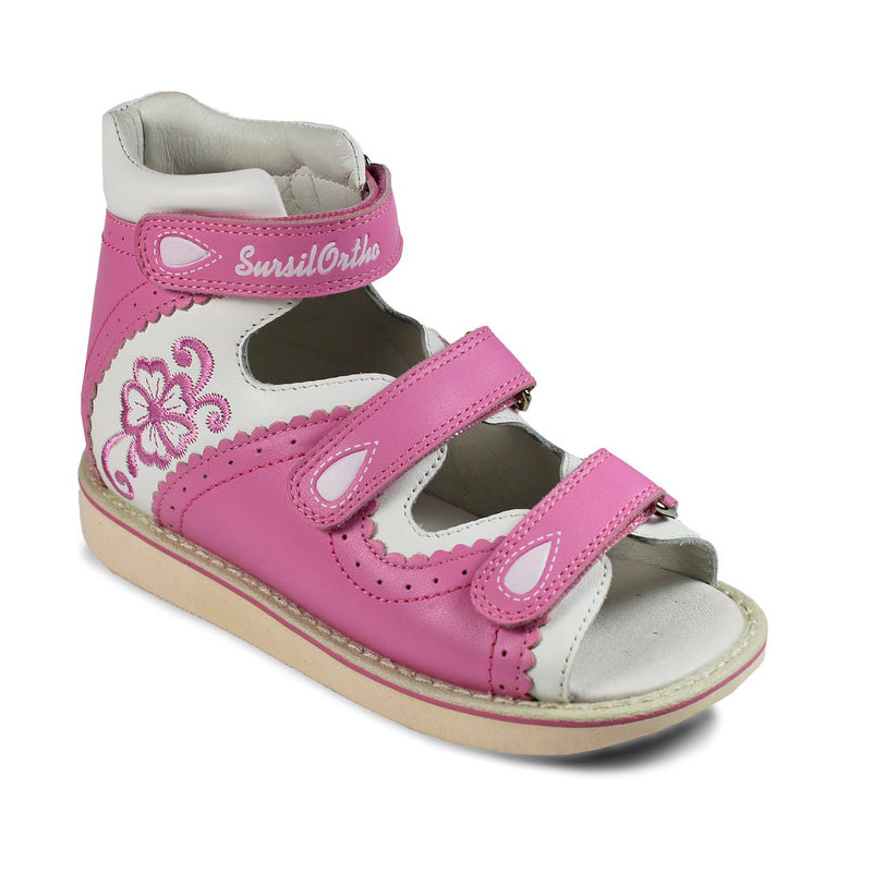 Сандали ортопедические Сурсил-Орто для девочек 15-304М розовый/белый