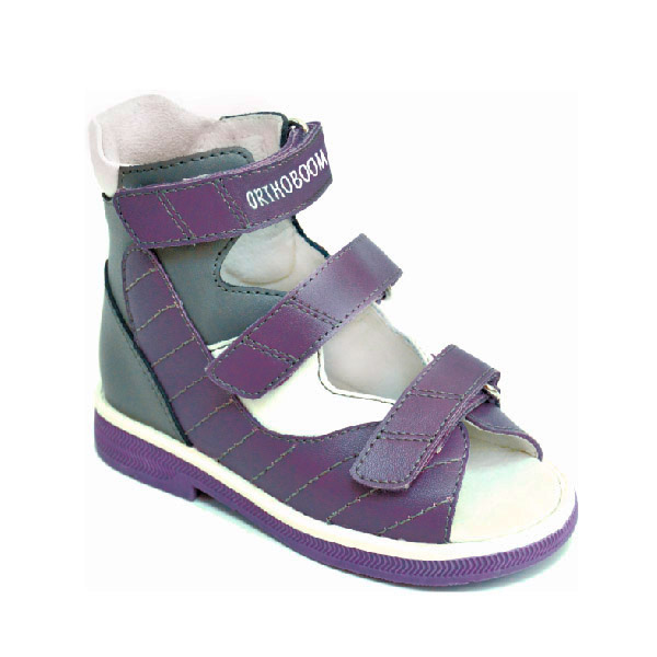 Сандали ортопедические Ортобум для девочек 71057-01 фиолетовые