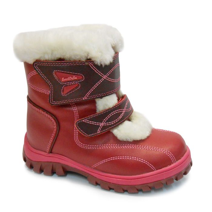 Ботинки ортопедические Сурсил-Орто зимние для девочек A44-075-1 бордовые