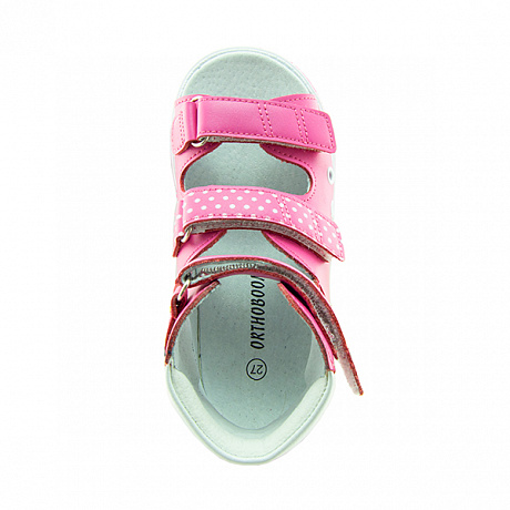 Сандали ортопедические Ортобум для девочек 71057-11 глубокий розовый. Изображение 4 из 4