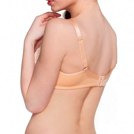 Бюстгальтер Фэст для кормления 2638 бежевый меланж/белый. Изображение 2 из 2