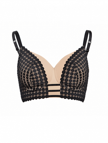 Бюстгальтер Megami для фиксации экзопротеза M9110 черный/телесный. Изображение 5 из 6