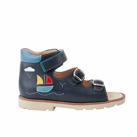 Сандали ортопедические Мега Ортопедик для мальчиков 051 52 34-22 серые. Изображение 2 из 4