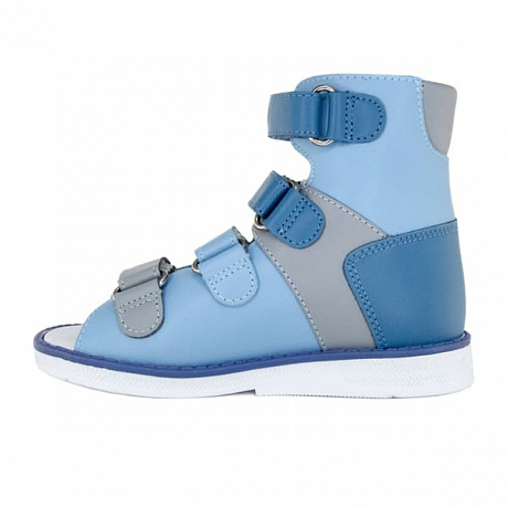 Сандали ортопедические Ортобум для мальчиков 81057-01 голубой/синий. Изображение 2 из 4